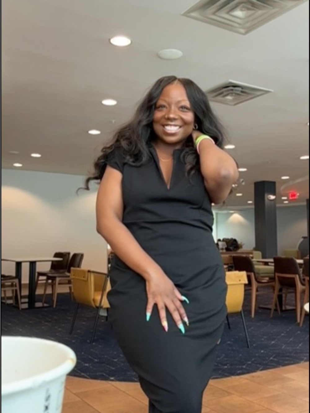 Fashion Nova Black Maxi Sheath Dress